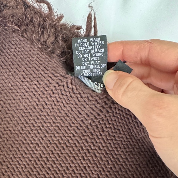 Vintage Y2K Brown Fringe Cardigan - Picture 8 of 9